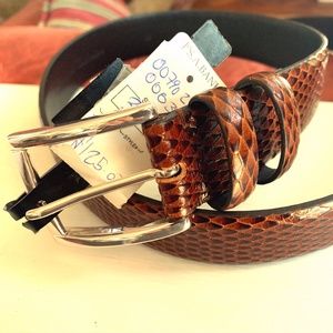Jos. A. Bank Brown Leather Belt NWT
